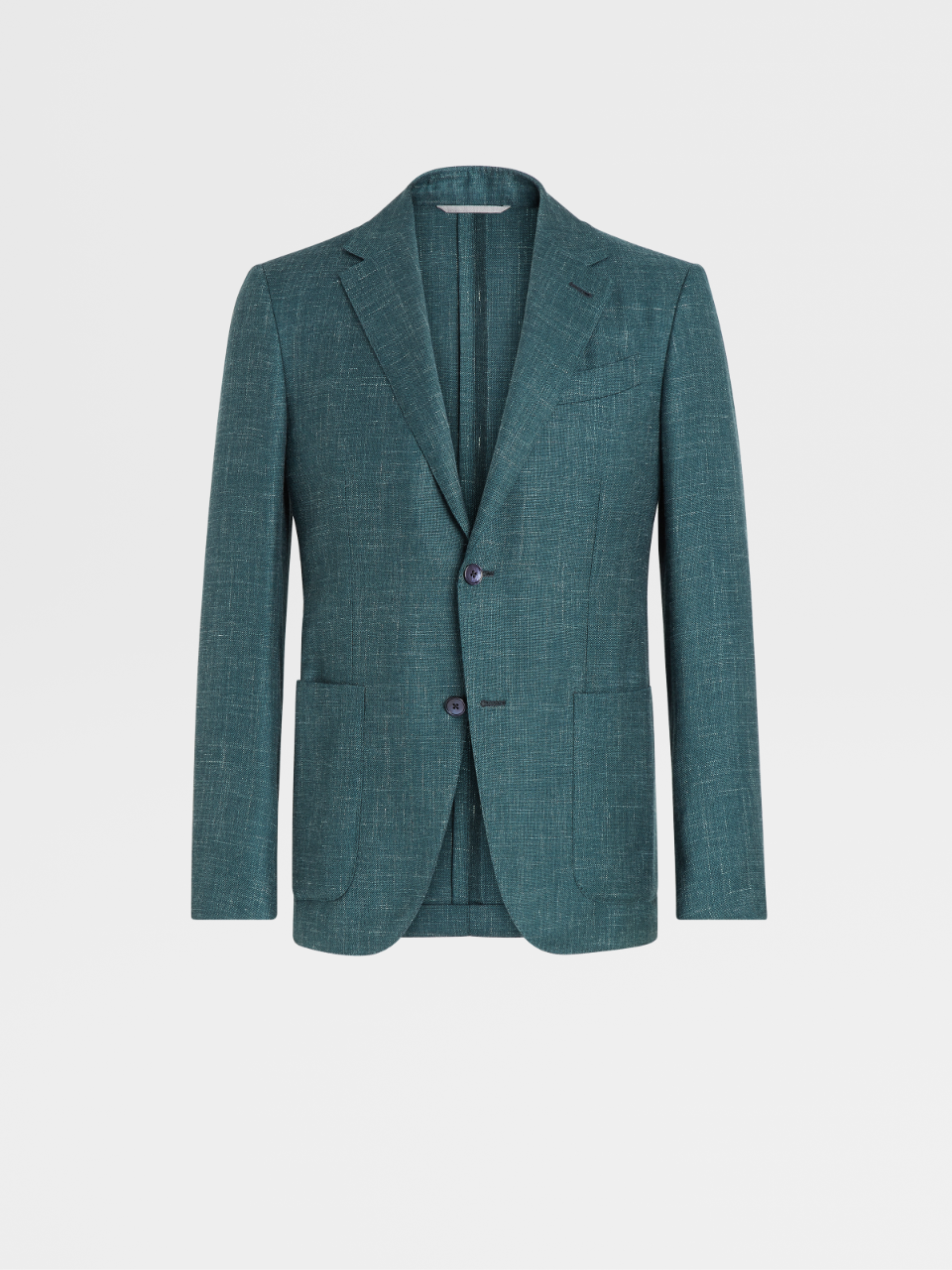 Dark Green Cashmere Silk and Linen Fairway Tailoring Jacket, Drop 7